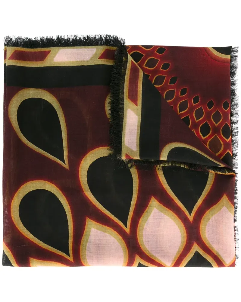 Givenchy Schal mit Print - Rot Rot