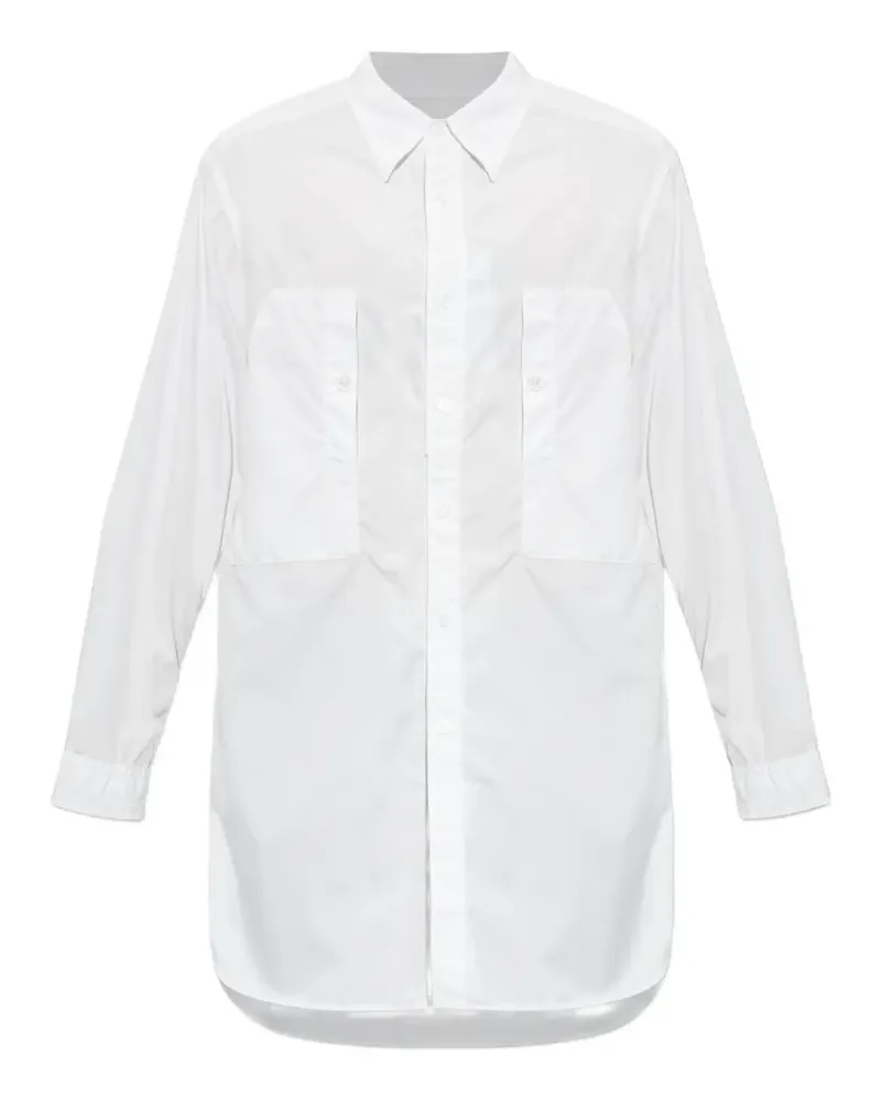 Yohji Yamamoto Hemd im Oversized-Look - Weiß Weiß