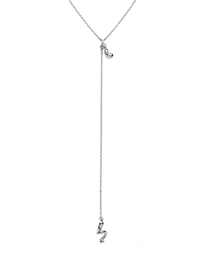 Maria Black Coil lariat necklace - Silber Silber