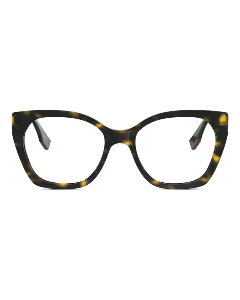 Fendi Klassische Cat-Eye-Brille - Schwarz Schwarz