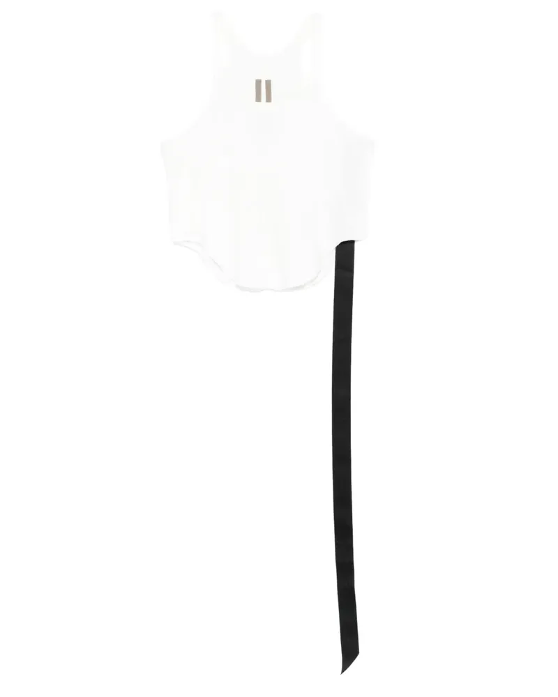 DRKSHDW by Rick Owens Trägershirt mit ungesäumten Kanten - Weiß Weiß