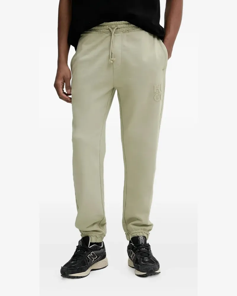 HUGO BOSS logo-embroidered track pants - Grün Grün