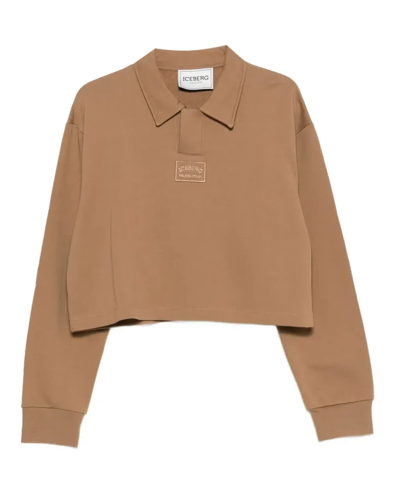Iceberg Cropped-Poloshirt - Braun Braun