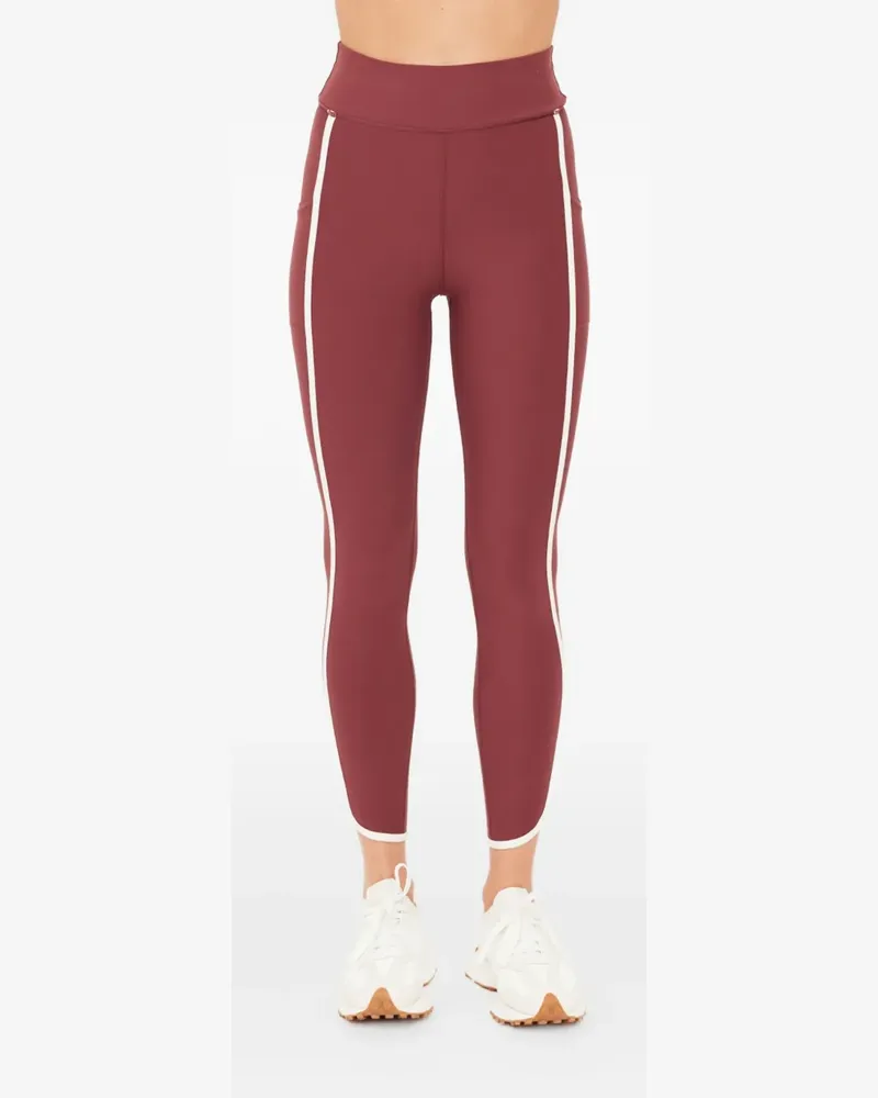 The Upside Samara Leggings mit gestreifter Tasche - Rot Rot