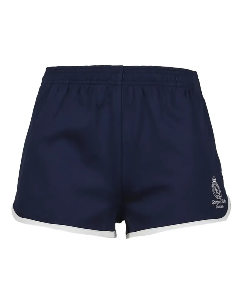 SPORTY & RICH Shorts mit Borten - Blau Blau
