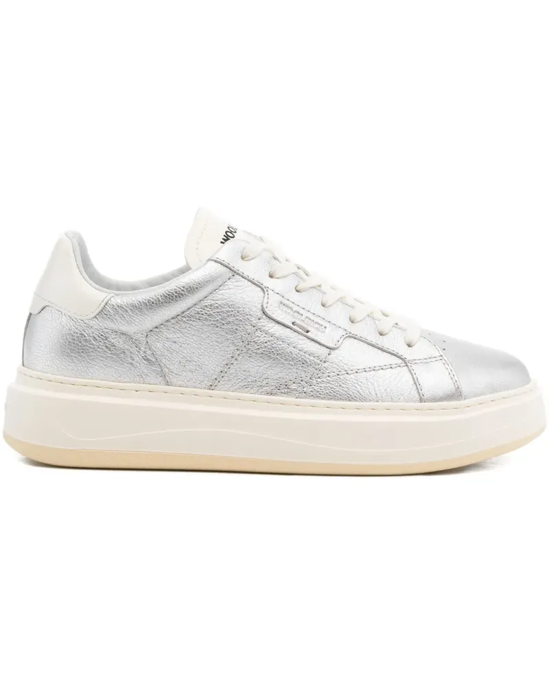 Woolrich Arrow Plateau-Sneakers im Metallic-Look - Grau Grau