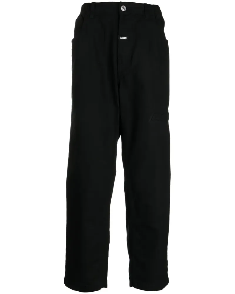 BAPE Jeans mit Logo-Applikation - Schwarz Schwarz