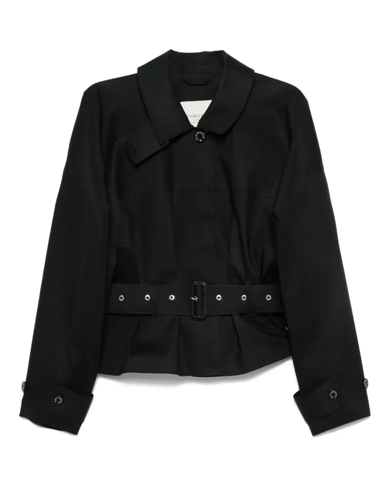 Viktor & Rolf Regenmantel mit Gürtel - Schwarz Schwarz