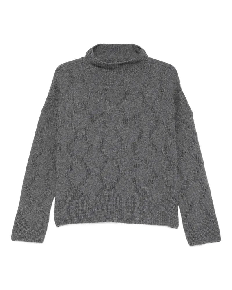 Liviana Conti Marta Pullover mit Stehkragen - Grau Grau