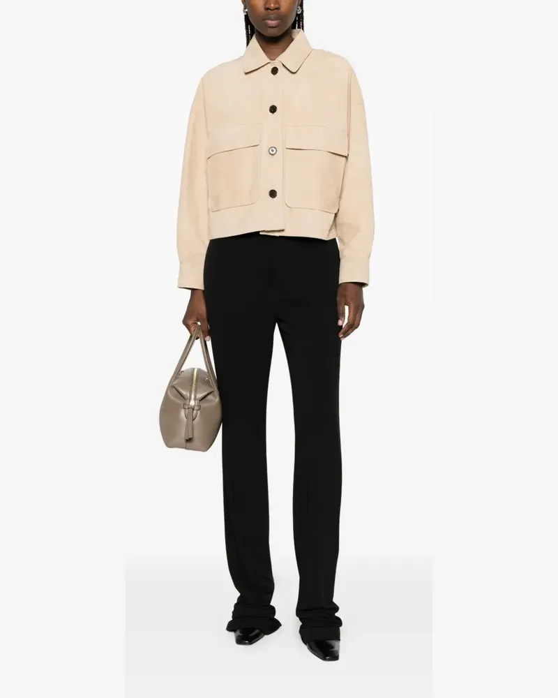 Arma Miri front pocket leather jacket - Nude Nude