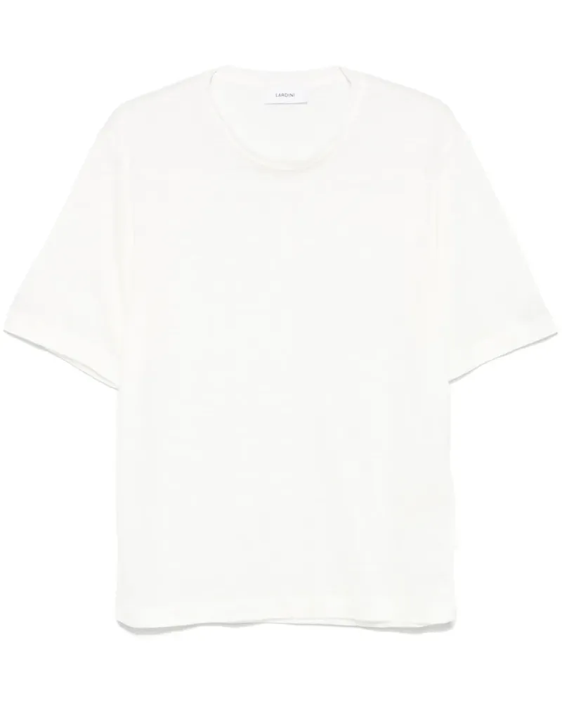 LARDINI T-Shirt aus Leinen - Weiß Weiß