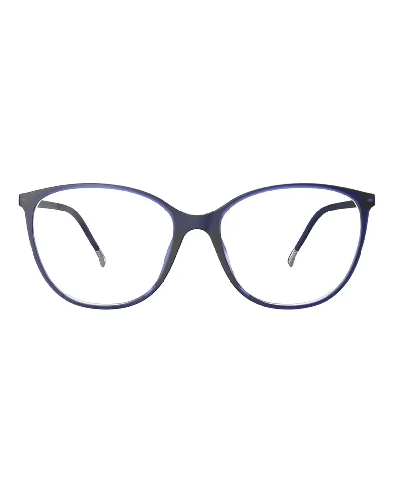 Silhouette SPX Illusion cat-eye frame glasses - Blau Blau