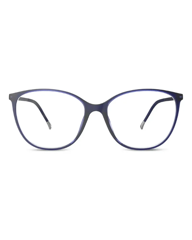 Silhouette SPX Illusion cat-eye frame glasses - Blau Blau
