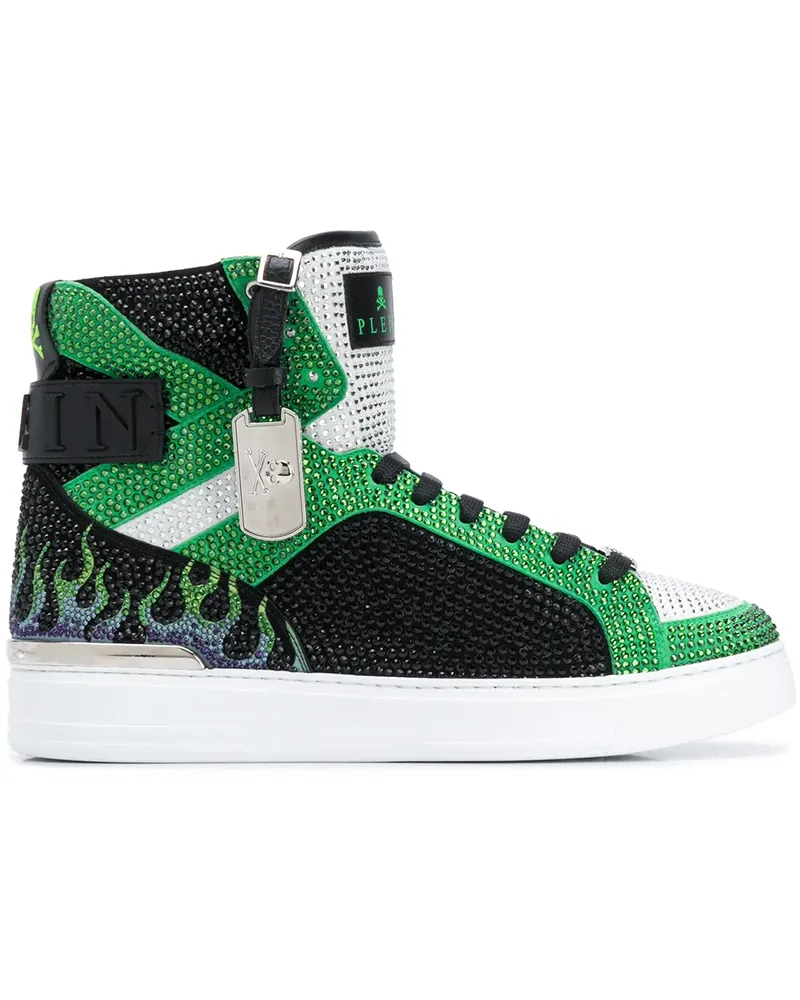Philipp Plein Money Beast' High-Top-Sneakers - Grün Grün