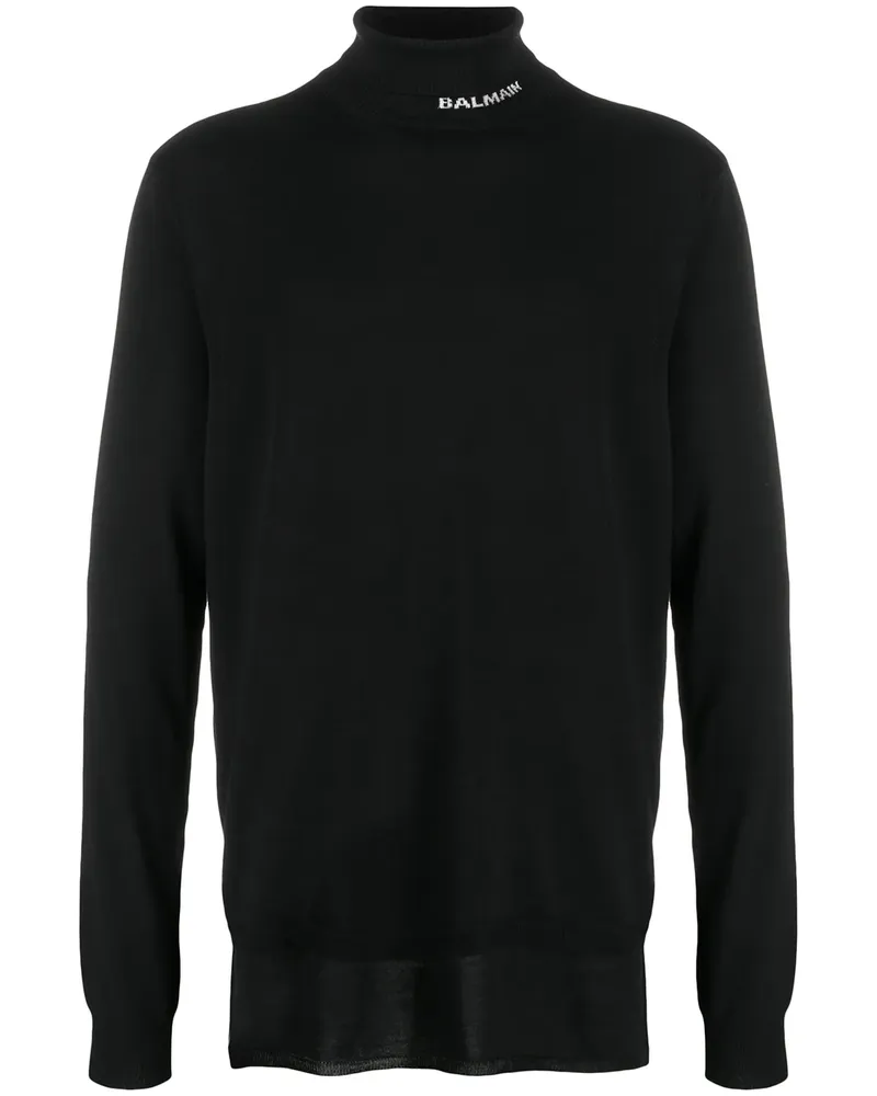 Balmain Pullover mit Rollkragen - Schwarz Schwarz