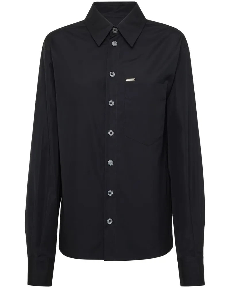 Dsquared2 Kastiges Hemd - Schwarz Schwarz