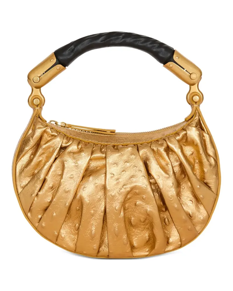 Balmain Mini Ebene Tote Bag - Gold Gold