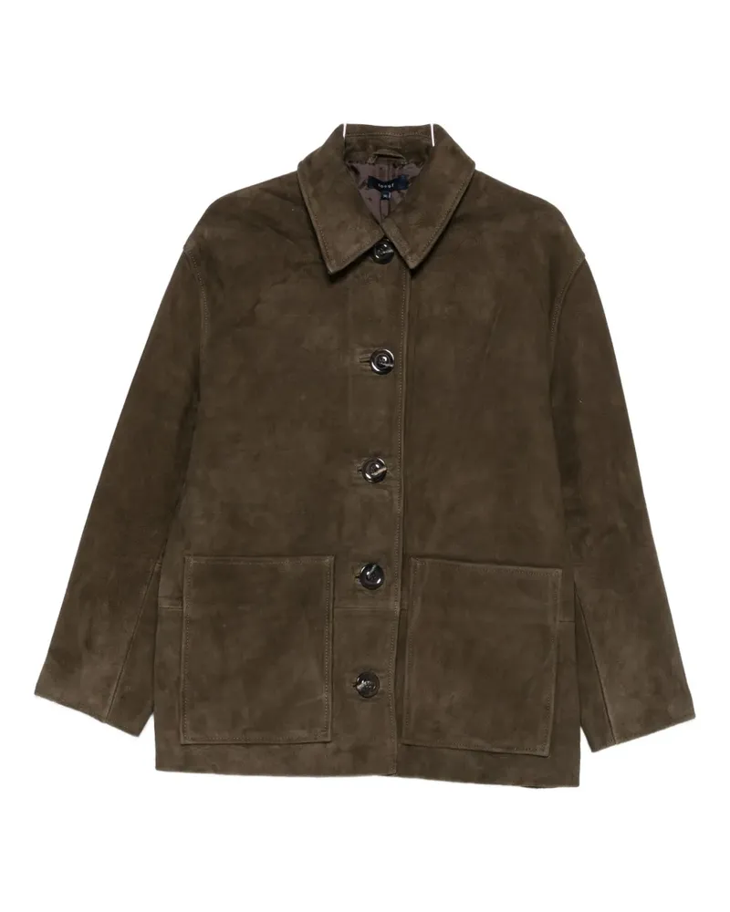 Soeur Vincenzo suede button-fastening jacket - Grün Grün