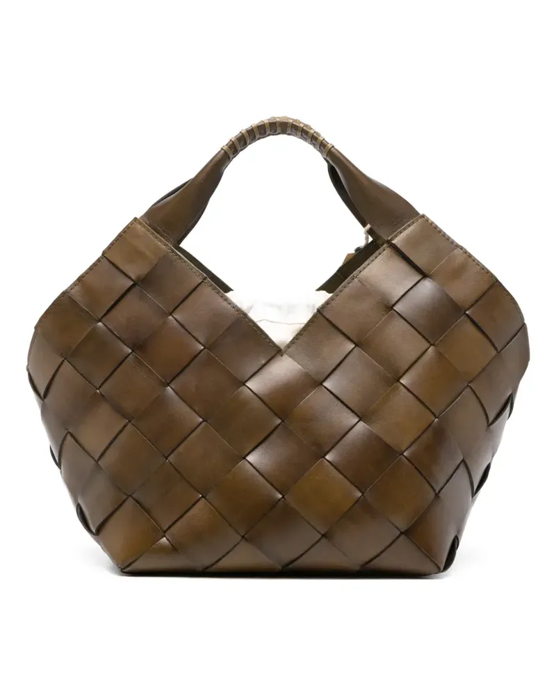 Dragon Diffusion Gewebter Botteghe Tote Bag - Grün Grün