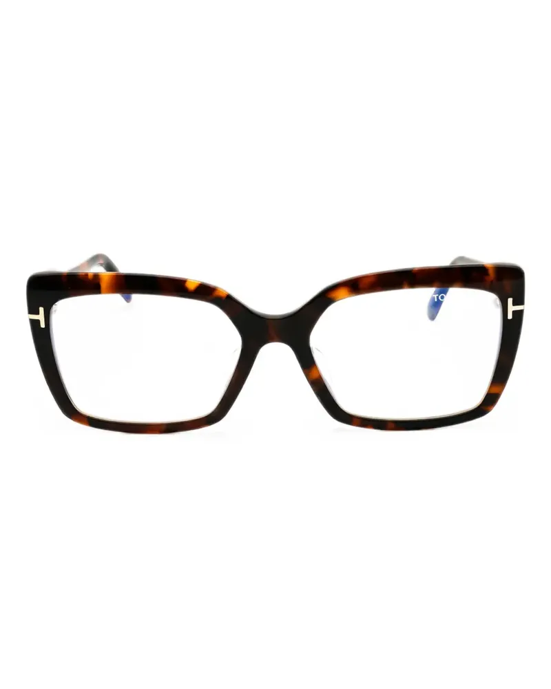 Tom Ford Brille mit Cat-Eye-Gestell - Braun Braun