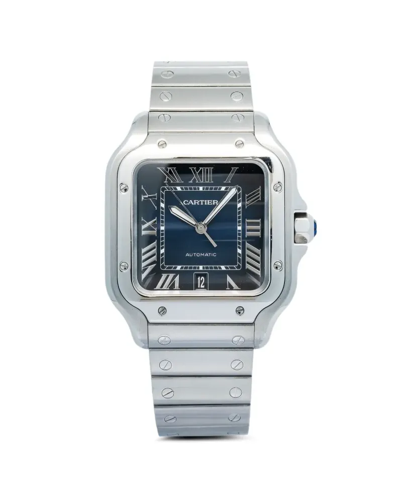 Cartier Santos Edelstahl 40mm - Blau Blau