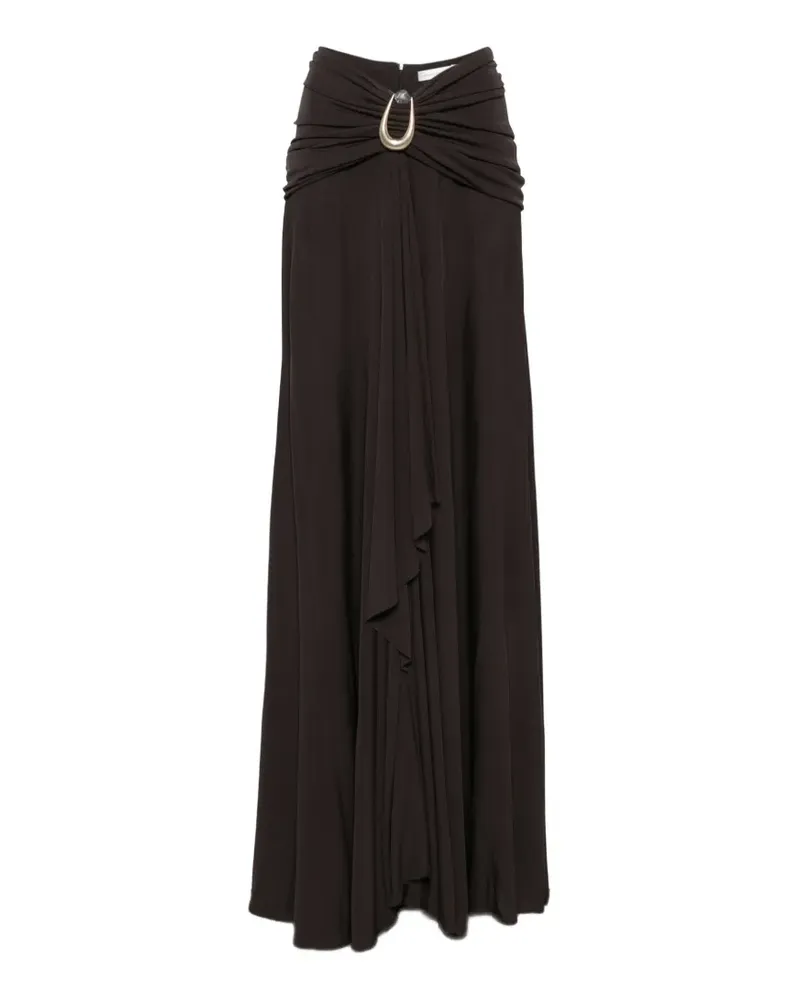 Christopher Esber draped maxi skirt - Braun Braun