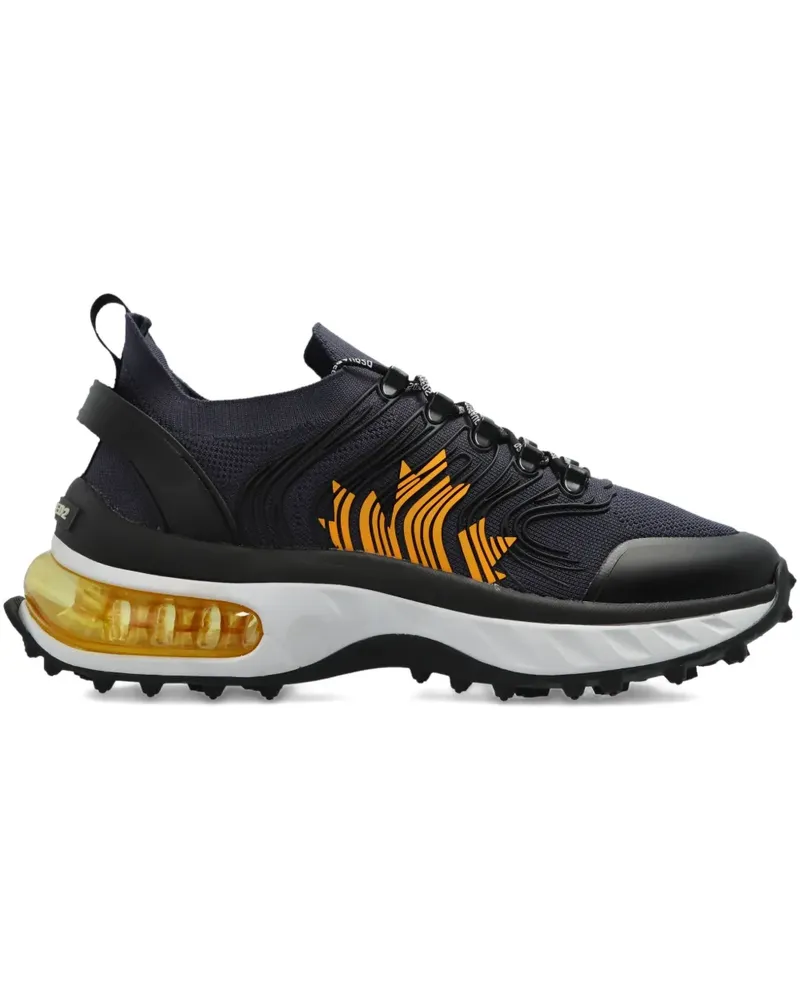 Dsquared2 Sneakers mit Wellenmuster - Schwarz Schwarz