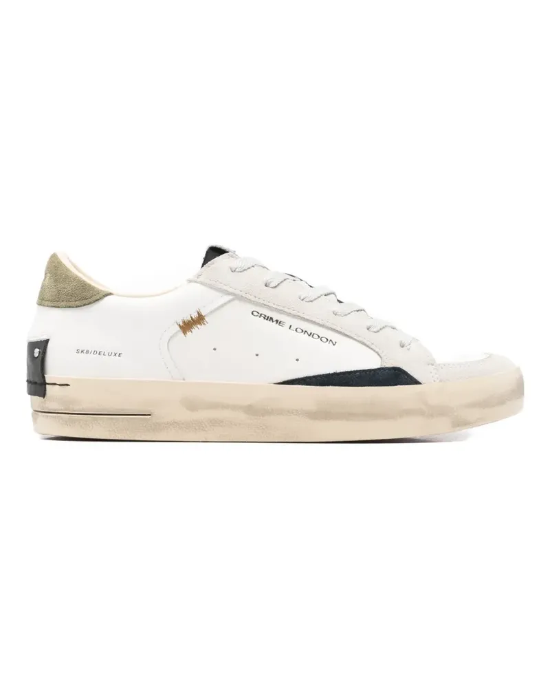 Crime Sk8 Deluxe lace-up leather sneakers - Weiß Weiß