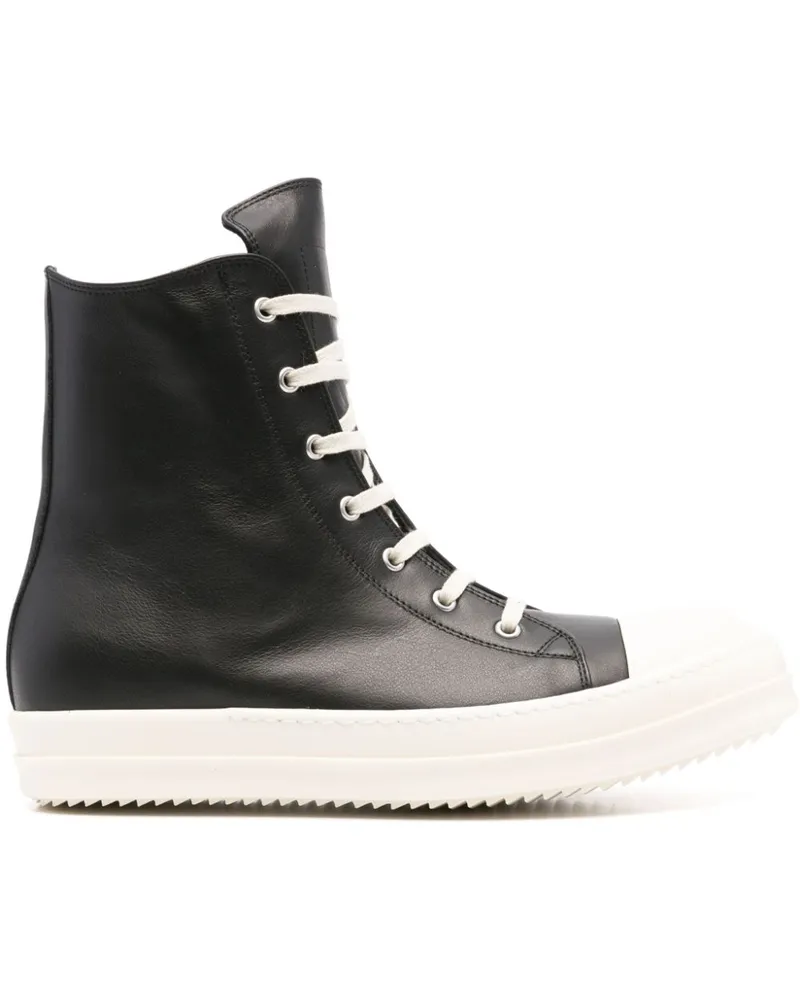 Rick Owens High-Top-Sneakers mit Reißverschluss - Schwarz Schwarz