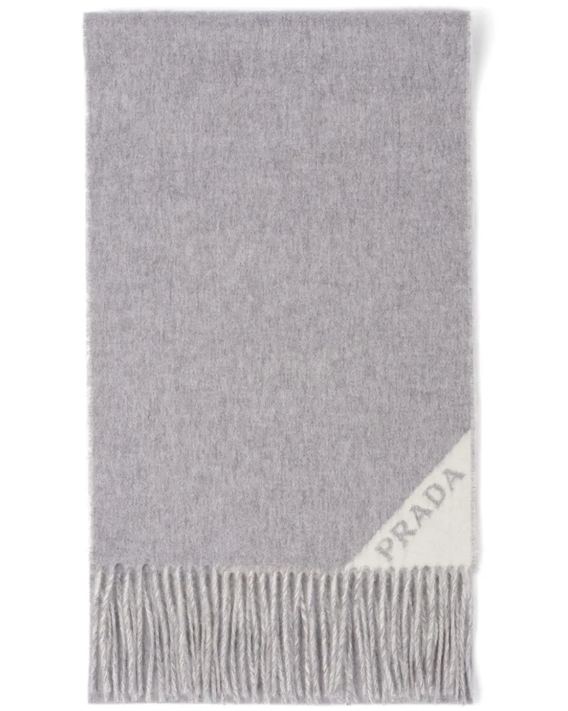 Prada Wendbarer Kaschmirschal - Grau Grau