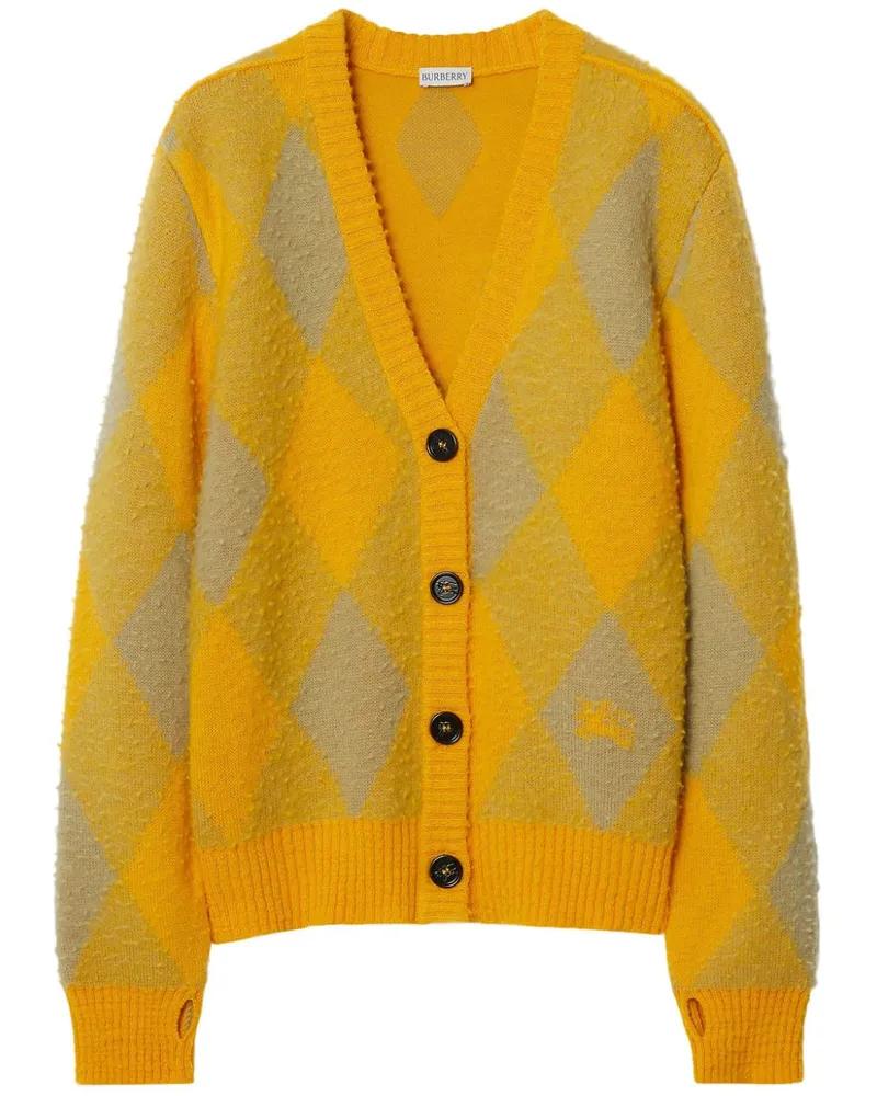 Burberry Cardigan mit Muster - Orange Orange