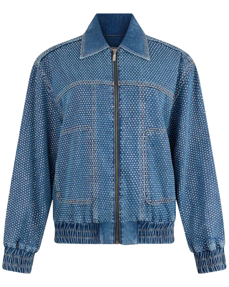 Liu Jo Jeansjacke mit Strassverzierung - Blau Blau