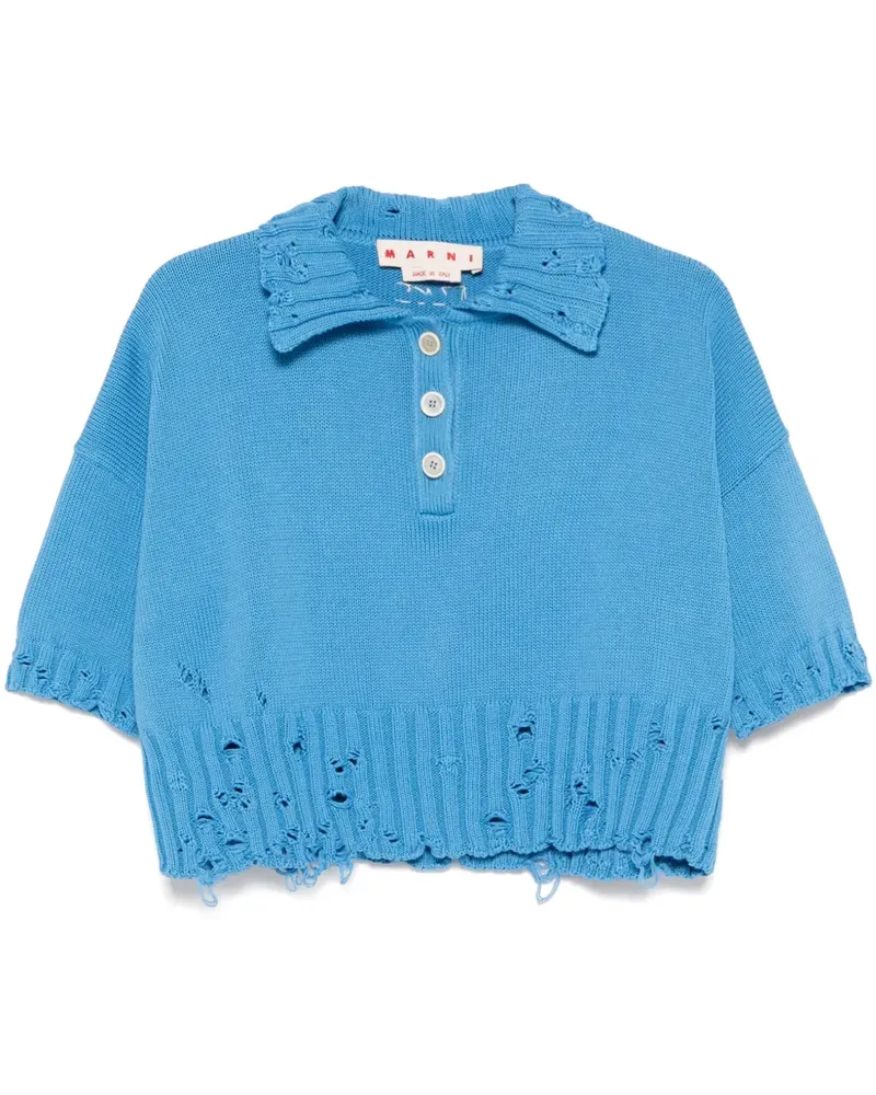 Marni Klassisches Poloshirt - Blau Blau