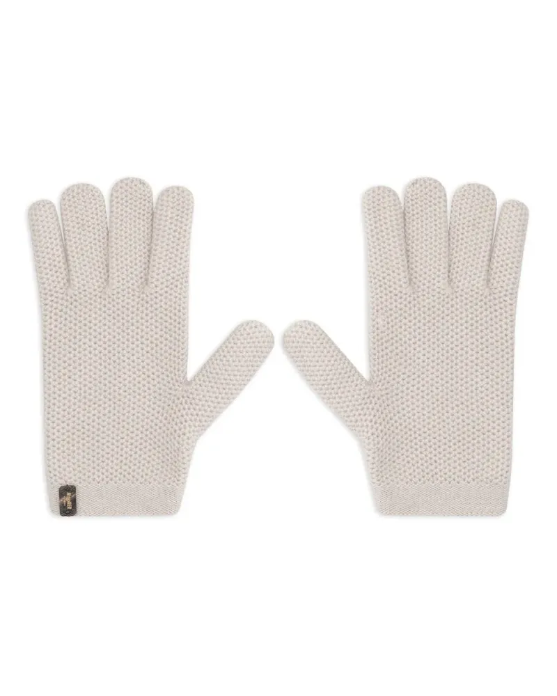MOORER Gestrickte Handschuhe aus Kaschmir - Nude Nude