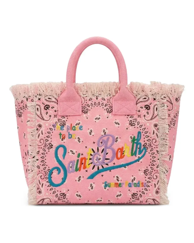 MC2 Saint Barth Colette Strandtasche mit Bandana-Print - Rosa Rosa