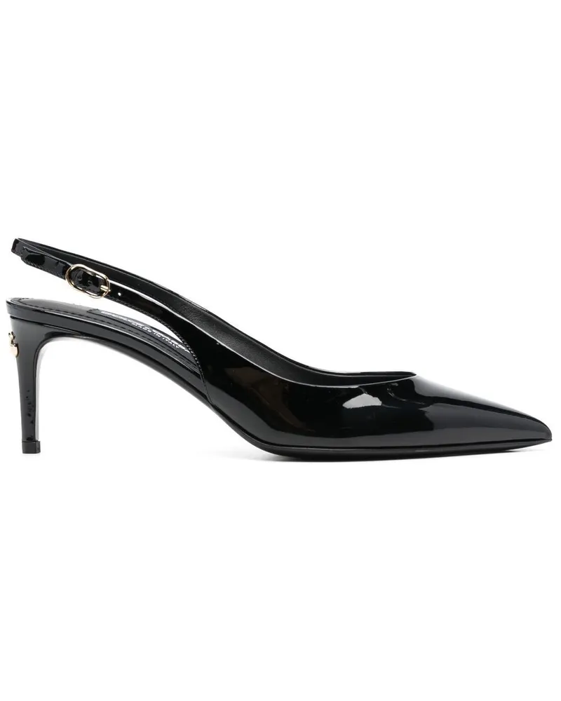 Dolce & Gabbana Spitze Slingback-Pumps - Schwarz Schwarz