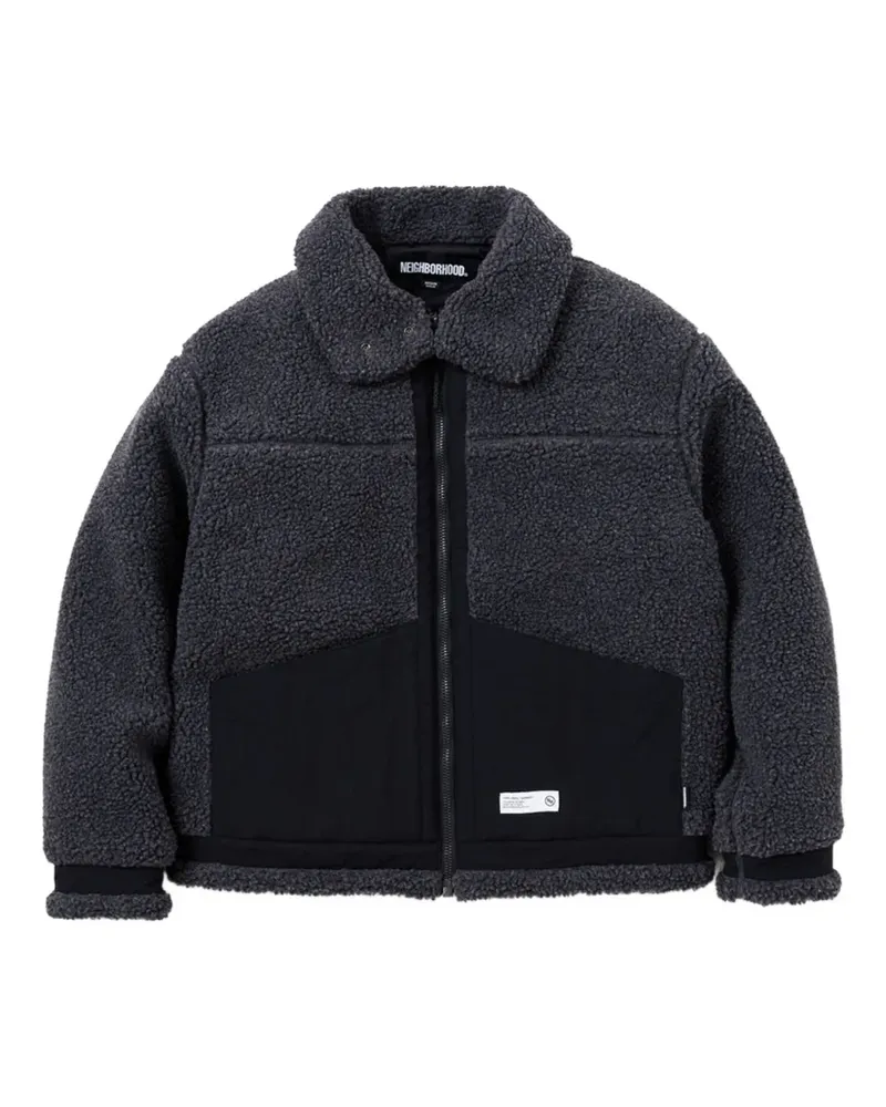 Neighborhood Fleecejacke mit Einsätzen - Grau Grau