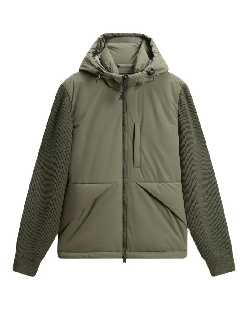 Woolrich Matt Stretch Hybrid Jacke - Grün Grün