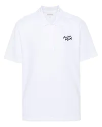 Kitsuné Handwriting Poloshirt Weiß