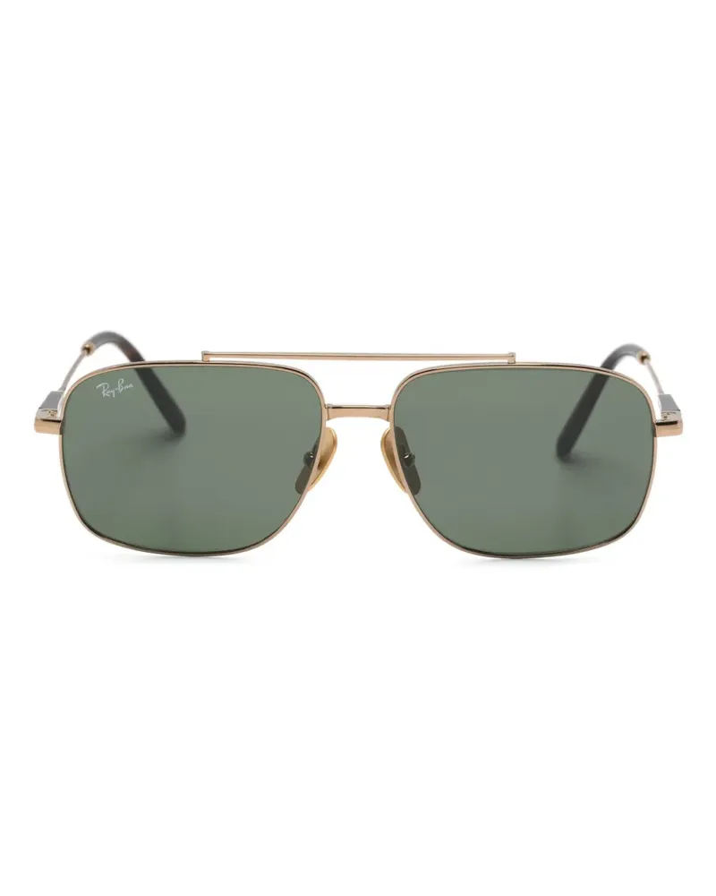 Ray Ban Michael Sonnenbrille mit eckigem Gestell - Gold Gold