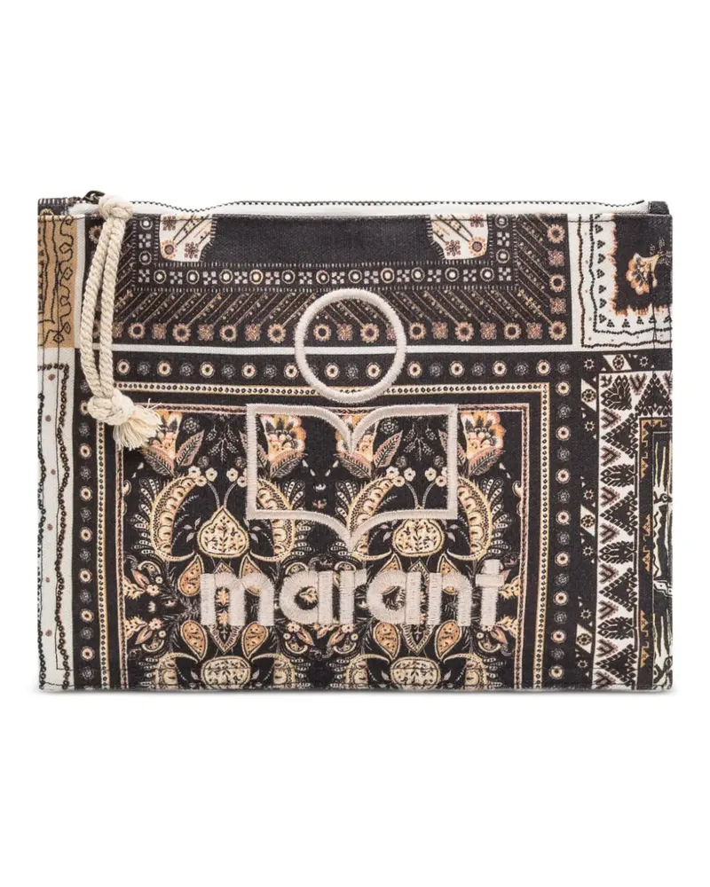 Isabel Marant Netia Clutch - Schwarz Schwarz