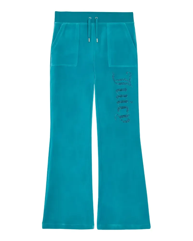 Juicy Couture Verzierte Jogginghose aus Velours - Blau Blau