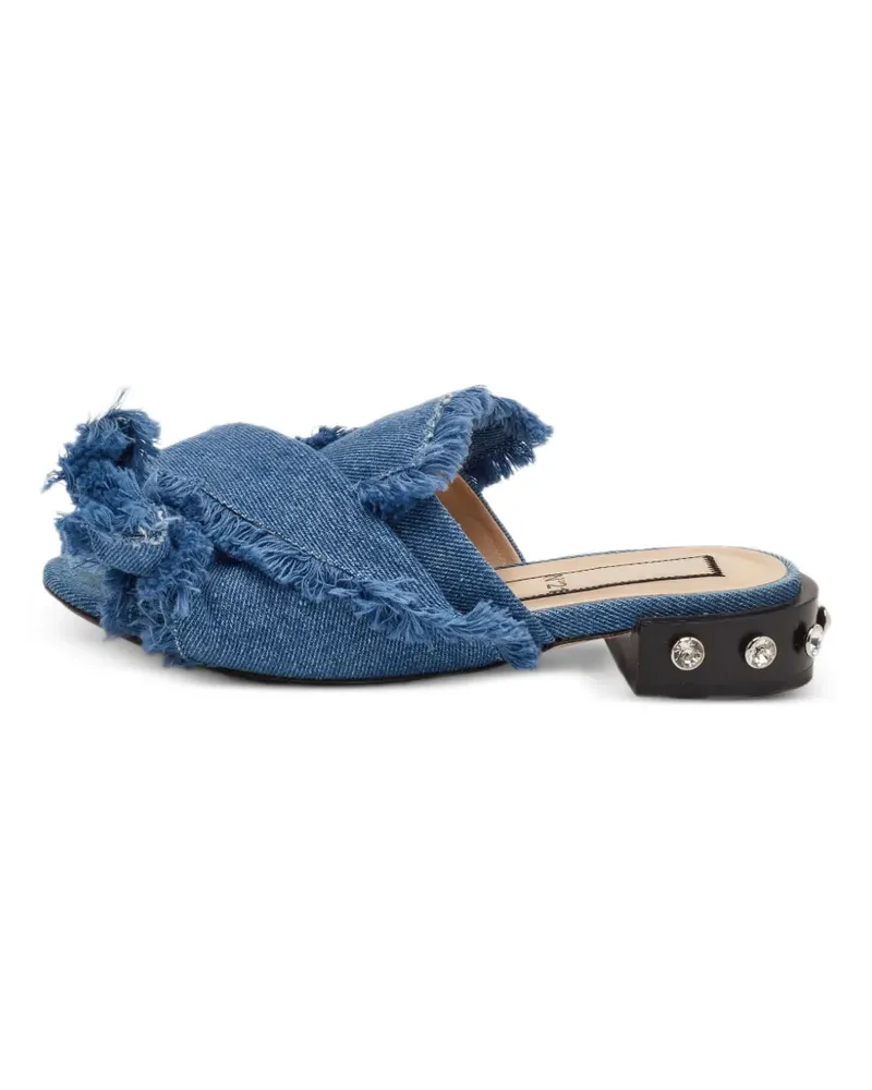 N° 21 knot frayed-edge sandals - Blau Blau
