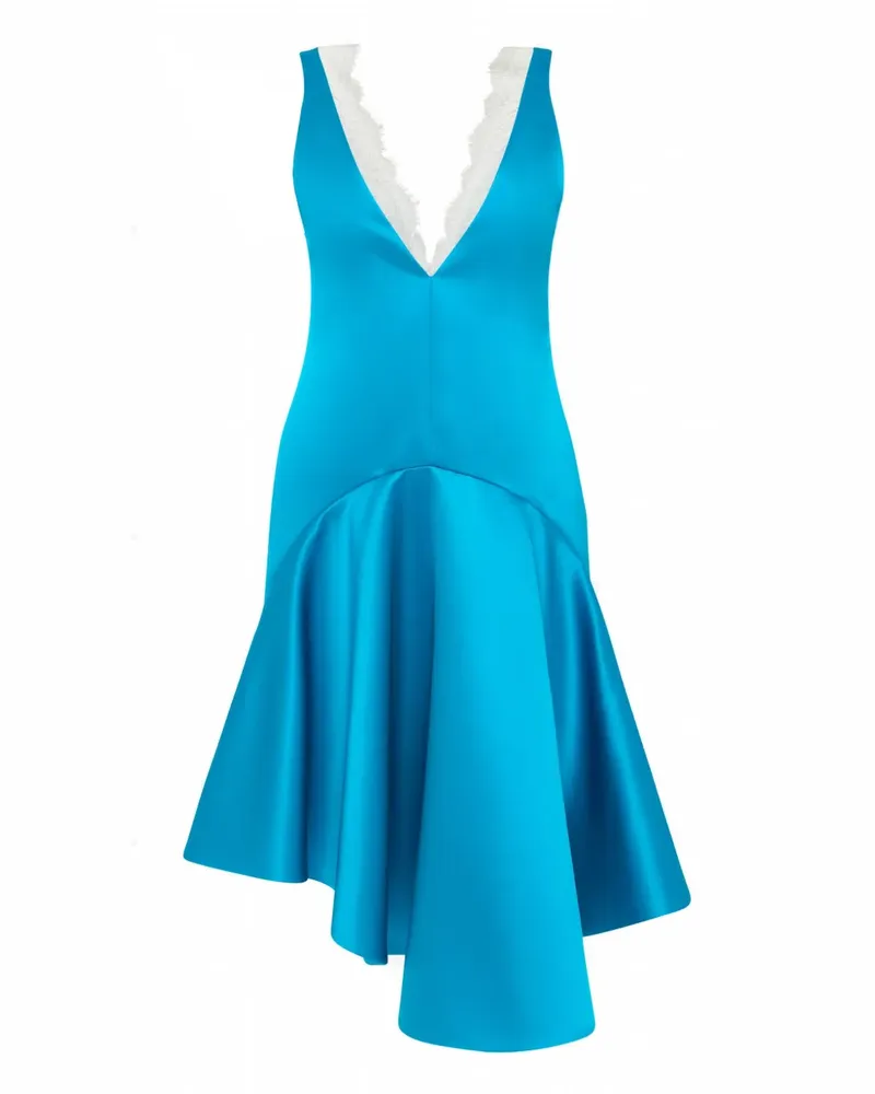 J.W.Anderson Kleid mit V-Ausschnitt - Blau Blau