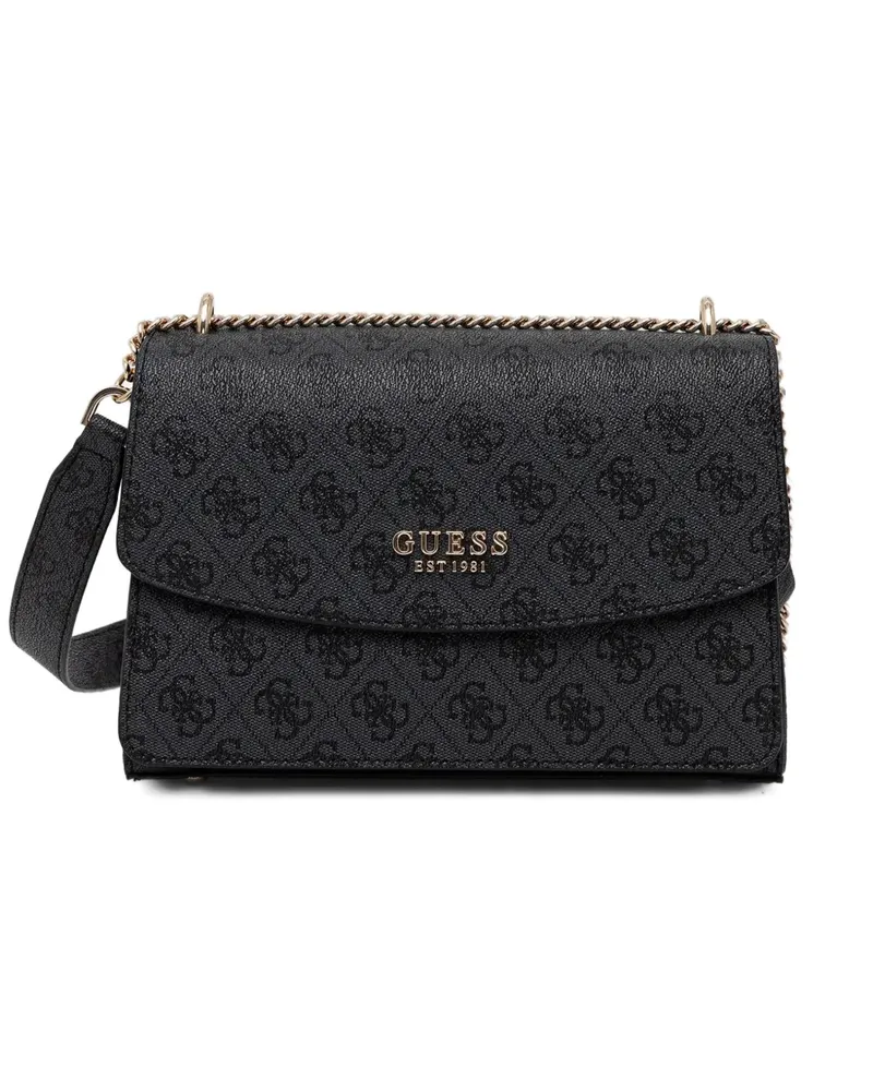 Guess Satchel-Tasche mit Kettenriemen - Schwarz Schwarz