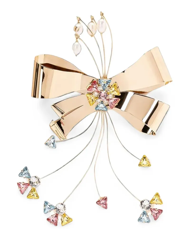 Valentino Garavani Florale Papier-Brosche - Gold Gold