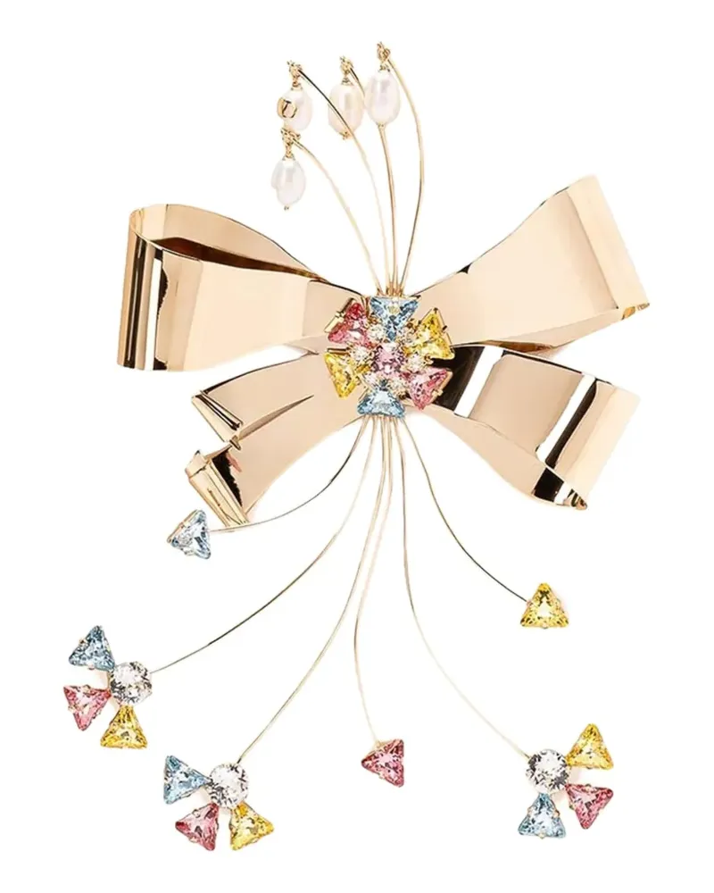 Valentino Garavani Florale Papier-Brosche - Gold Gold