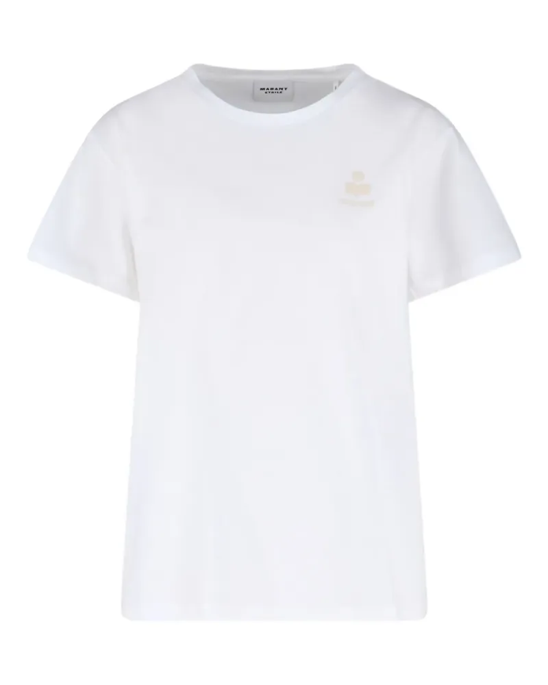 Isabel Marant T-Shirt mit Logo-Stickerei - Weiß Weiß