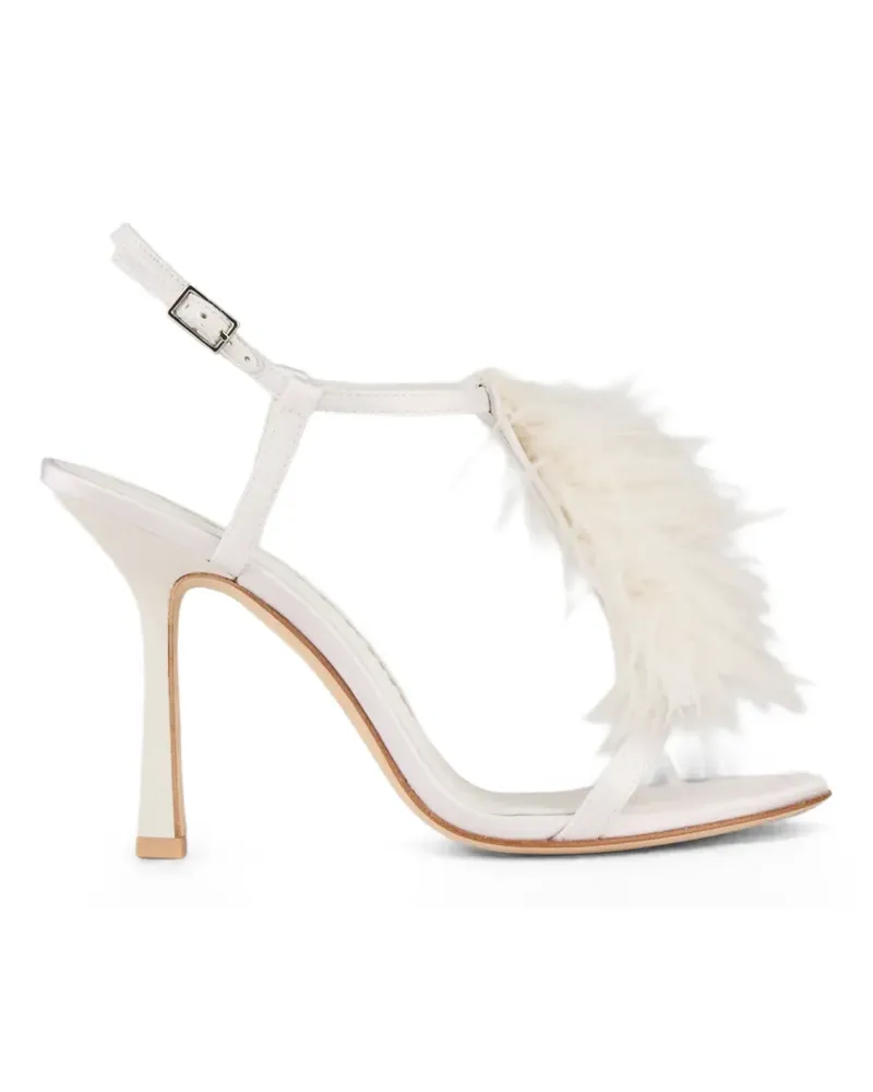 Kat Maconie Faryal Sandalen mit T-Riemen - Weiß Weiß