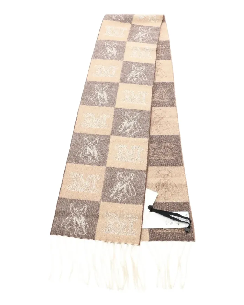 Max Mara 2020s Zigote Teddy Schal - Braun Braun